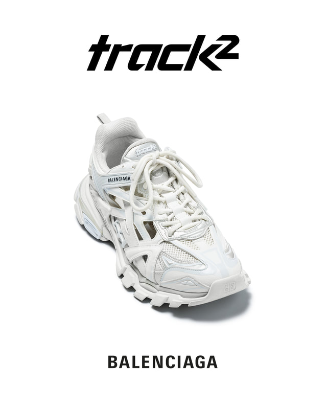 Track leather trainers Balenciaga Black size 36 EU in Leather