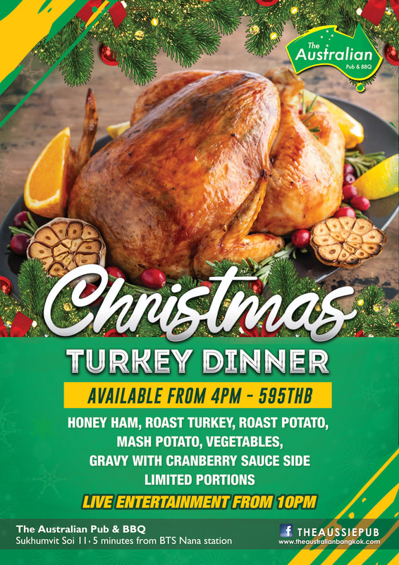 CHRISTMAS TURKEY DINNER AT THE AUSTRALIAN PUB SUKHUMVIT SOI 11 - The
