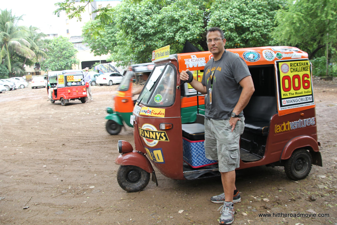 Driving a rickshaw 2000 km across India from Mumbai to Chennai.