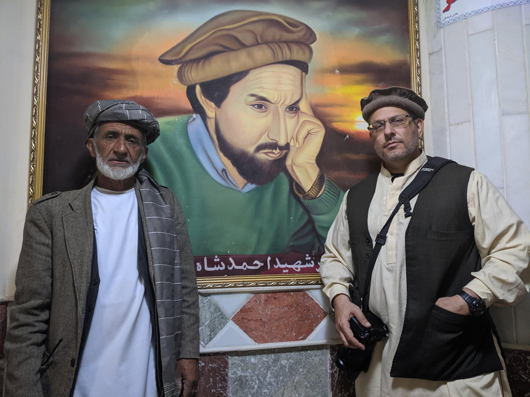 Meeting a mujahideen at the Jihad Musuem in Herat, Afghanistan.